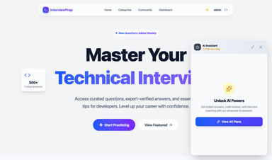 Preview of Technical Interview Prep